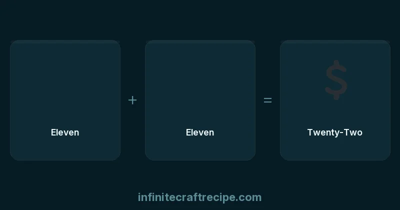 How to make 💲 Twenty-Two in Infinite Craft - Twenty-Two recipe